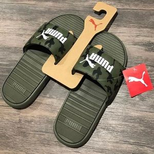 Puma slides— camouflage